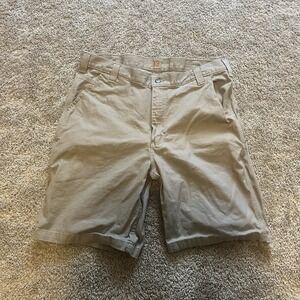 Carhartt Shorts Men's 36 Relaxed‎ Fit Work Utility Pockets Workwear 102514-232
